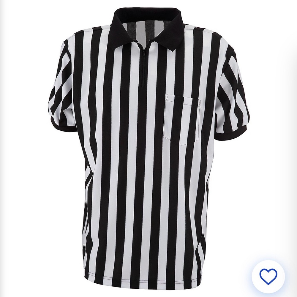 Rawlings Men's Football Referee Jersey Size XL  Short Sleeves 1/4 Zip Basketball